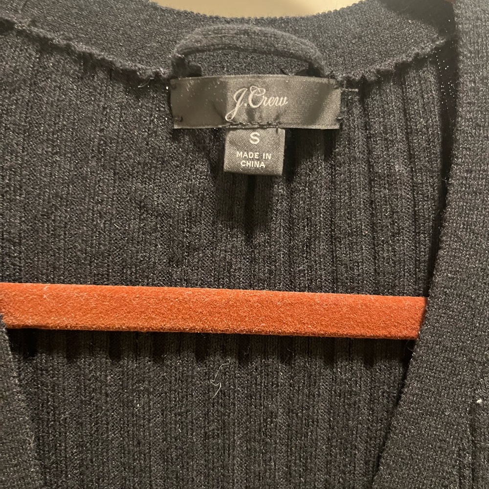J.Crew Ribbed V-neck Sweater Dress - Picture 3 of 6